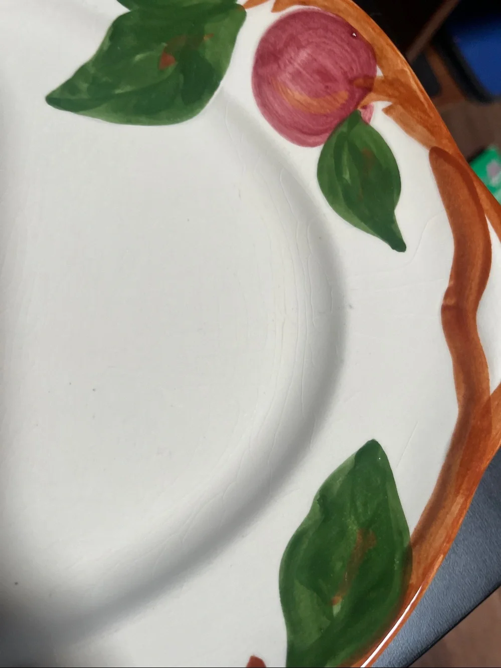 Franciscan Apple Hand-Painted  Ceramic Serving Platter